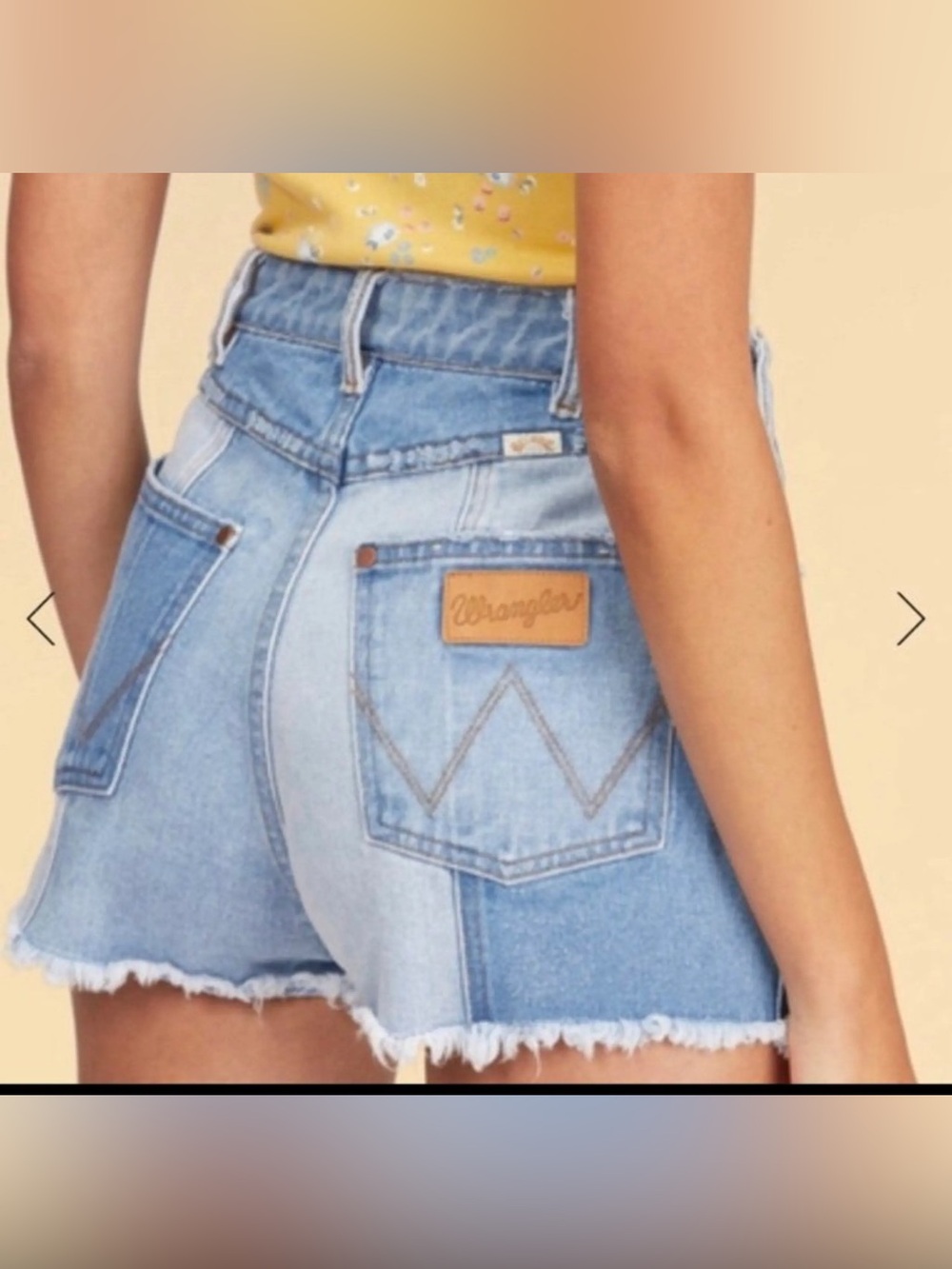 "Showdown" patchwork shorts Billabong x Wrangler Denim Cutoff Shorts